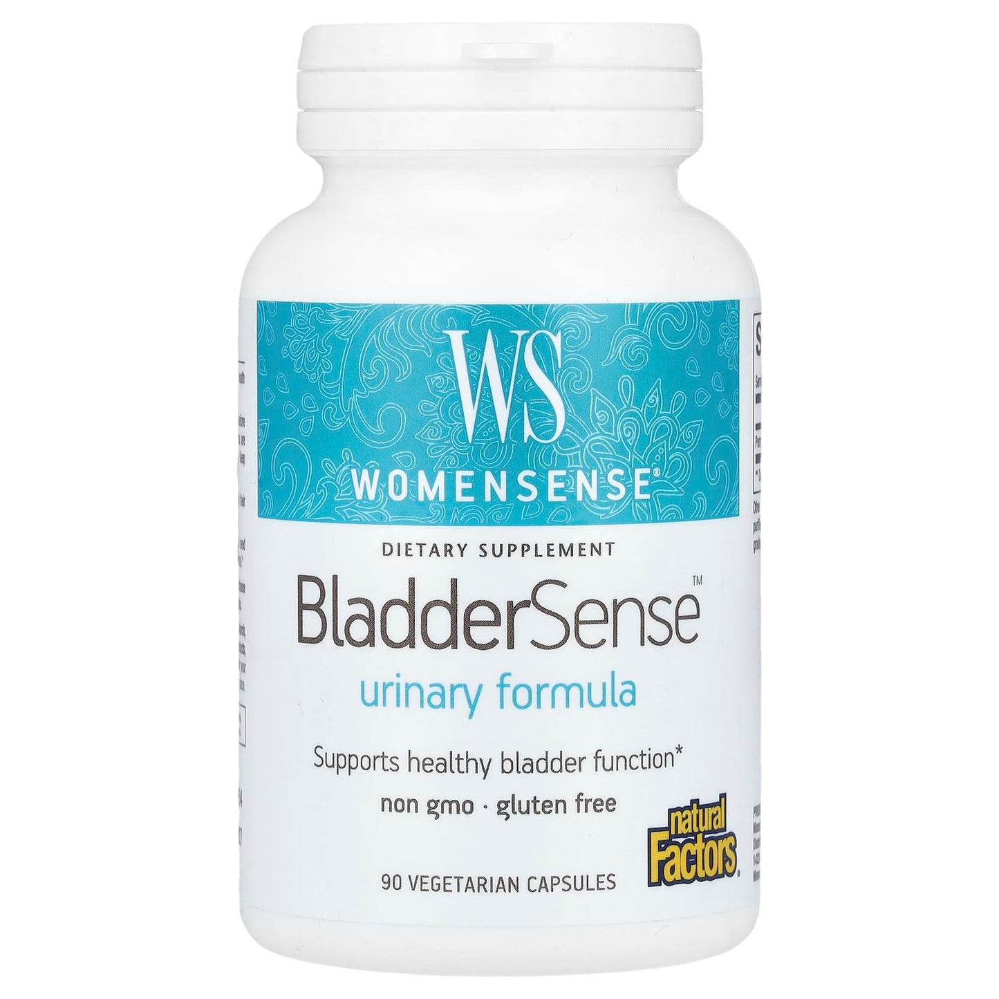 Natural Factors, WomenSense, BladderSense, 262 mg, 90 Vegetarian Capsules - Image 1