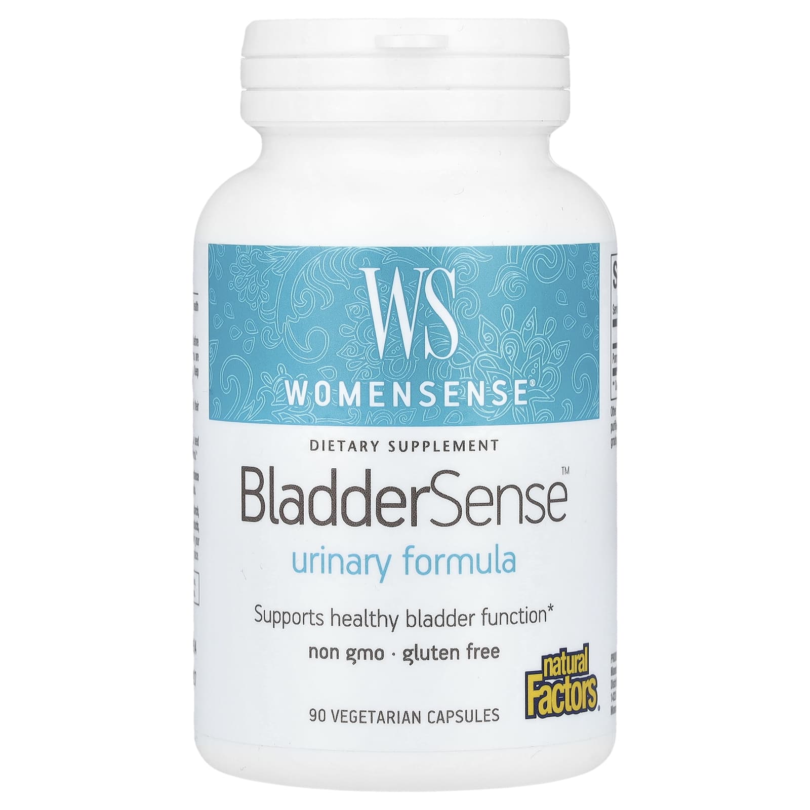 Natural Factors, WomenSense, BladderSense, 262 mg, 90 Vegetarian Capsules - Image 1