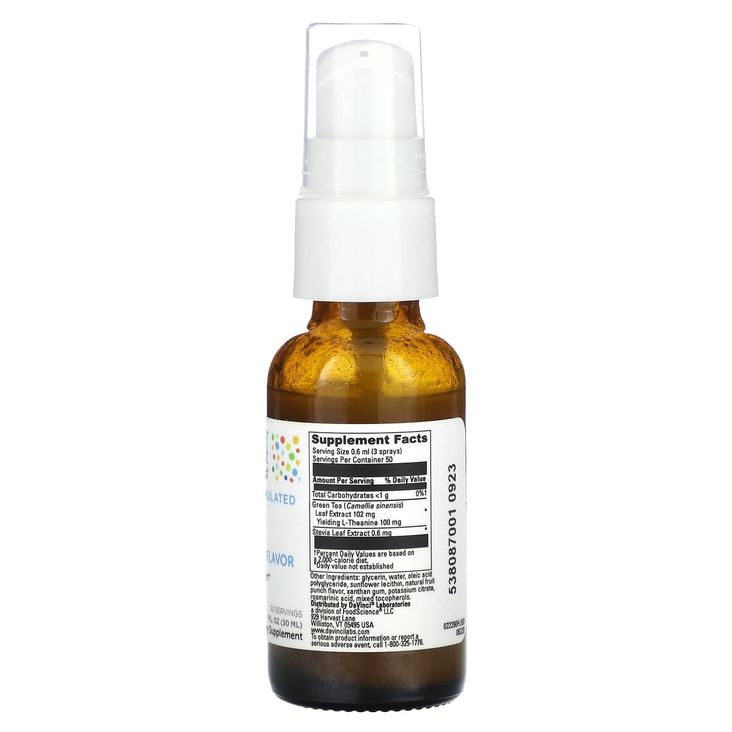 Little DaVinci, Calm, Fruit Punch, 1 fl oz (30 ml) - Image 2