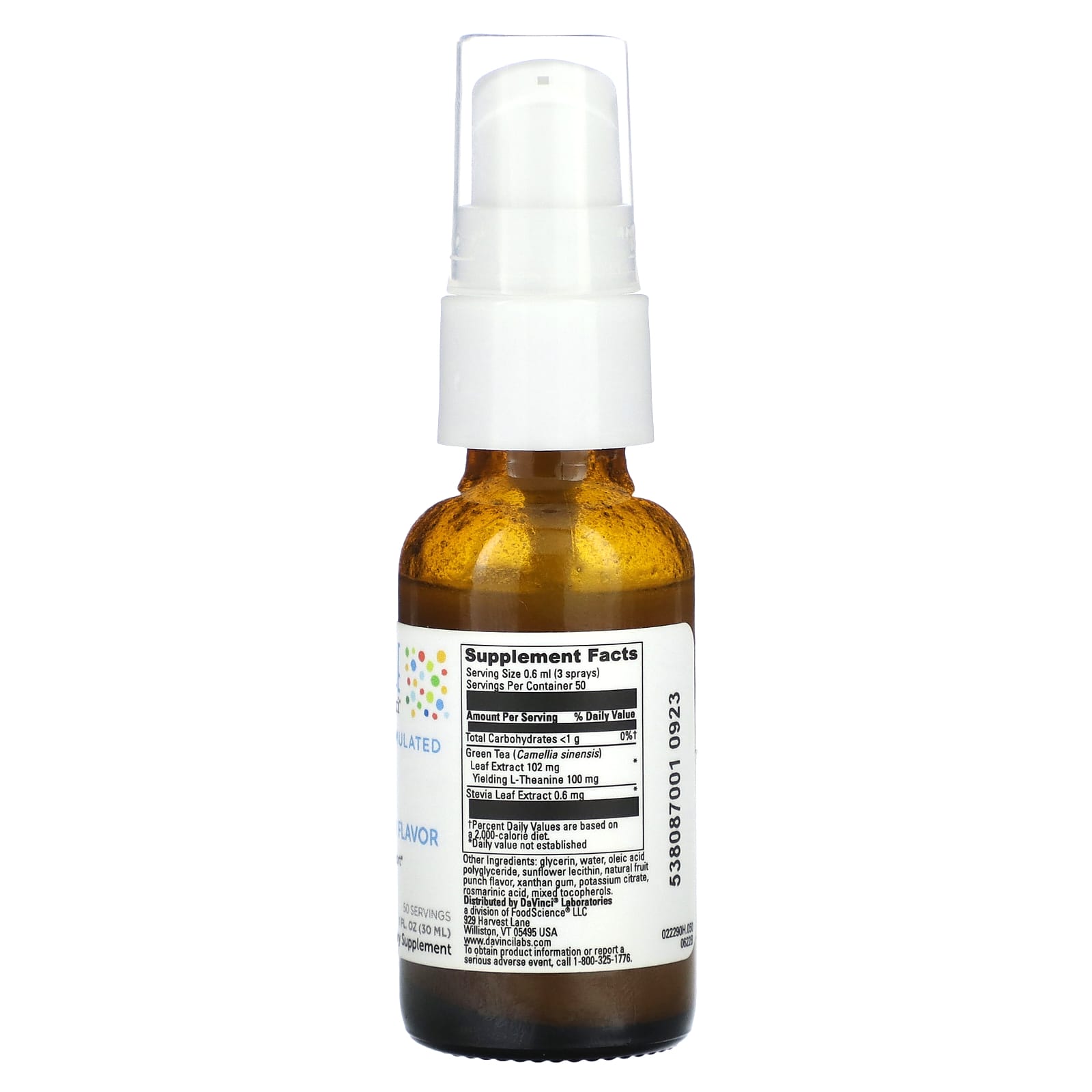 Little DaVinci, Calm, Fruit Punch, 1 fl oz (30 ml) - Image 2