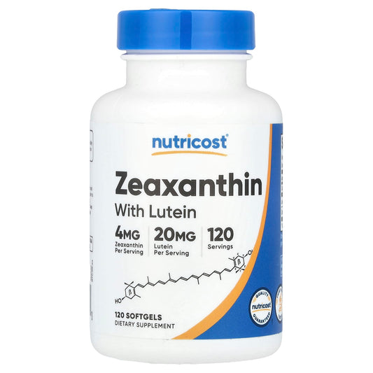 Nutricost, Zeaxanthin with Lutein, 120 Softgels - Image 1