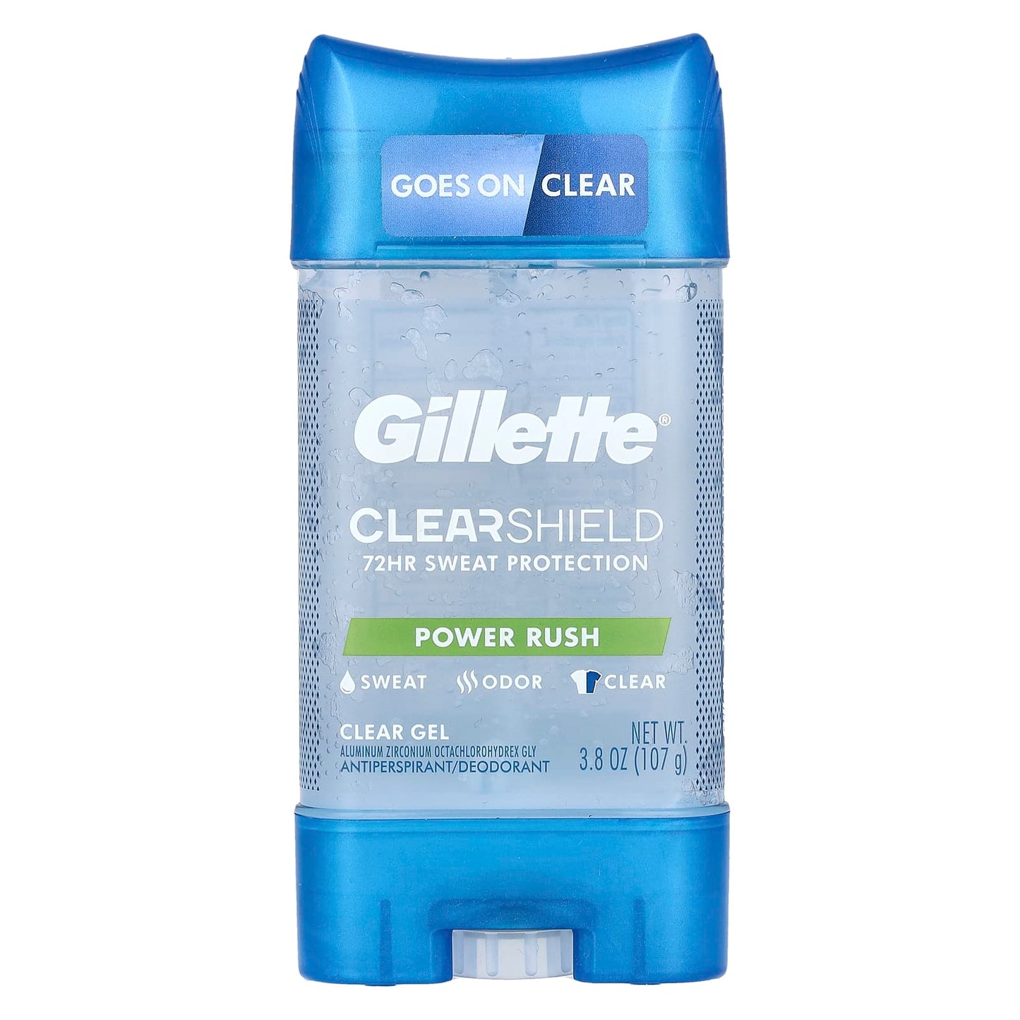 Gillette ClearShield Power Rush Antiperspirant Deodorant, 3.8 oz - Image 1