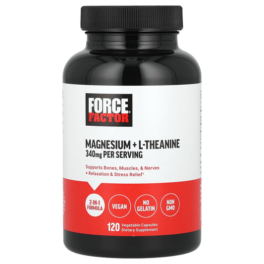 Force Factor Magnesium & L-Theanine 2-in-1 Formula, 120 Capsules - Image 1