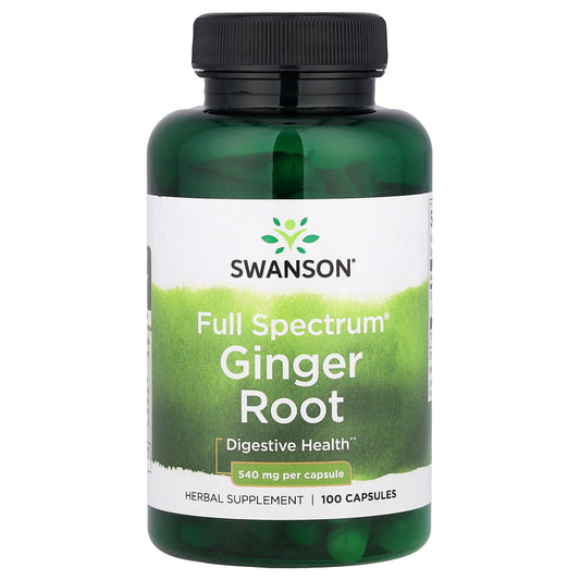 Swanson, Full Spectrum® Ginger Root, 540 mg, 100 Capsules - Image 1