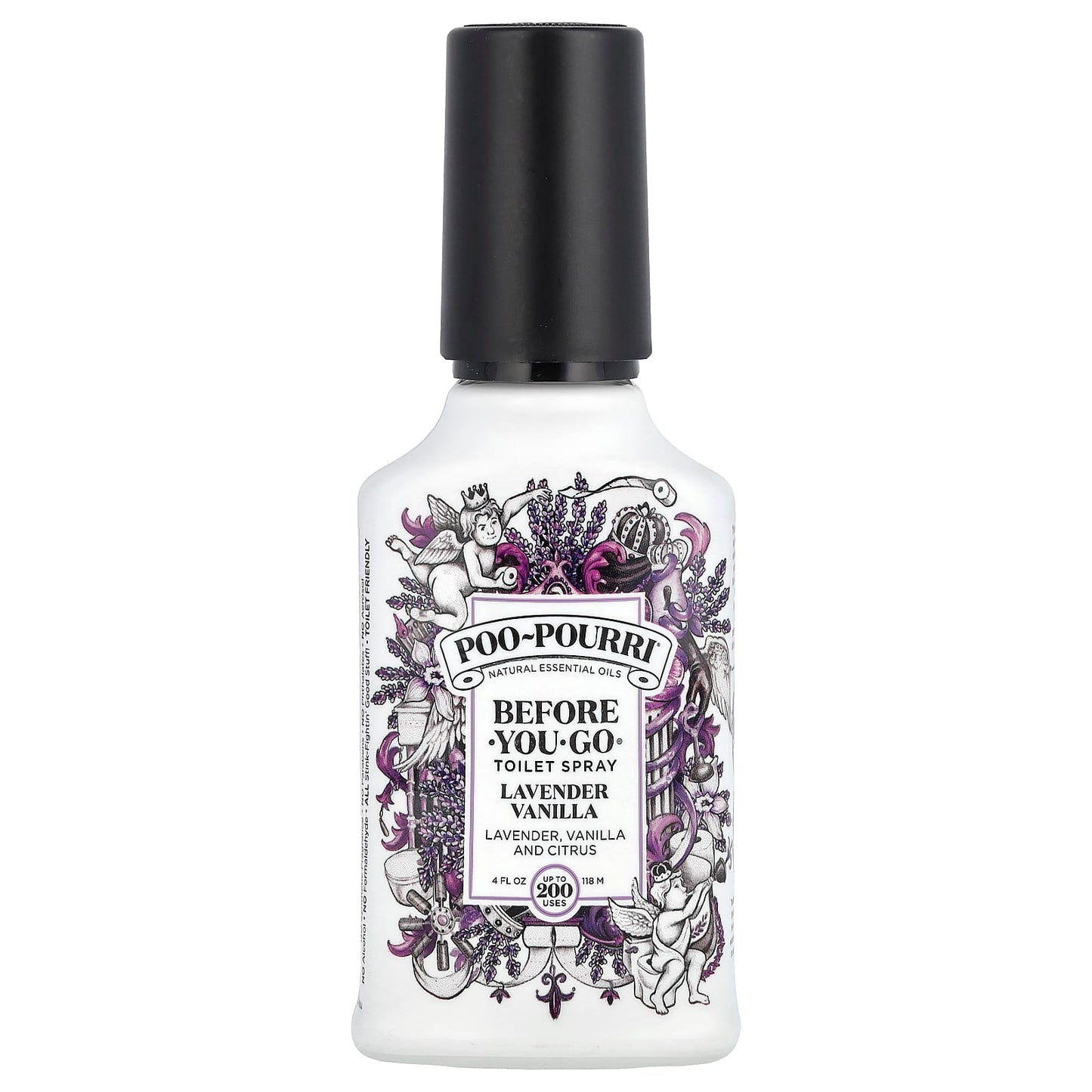 Poo-Pourri, Before-You-Go® Toilet Spray, Lavender Vanilla, 4 fl oz (118 ml) - Image 1