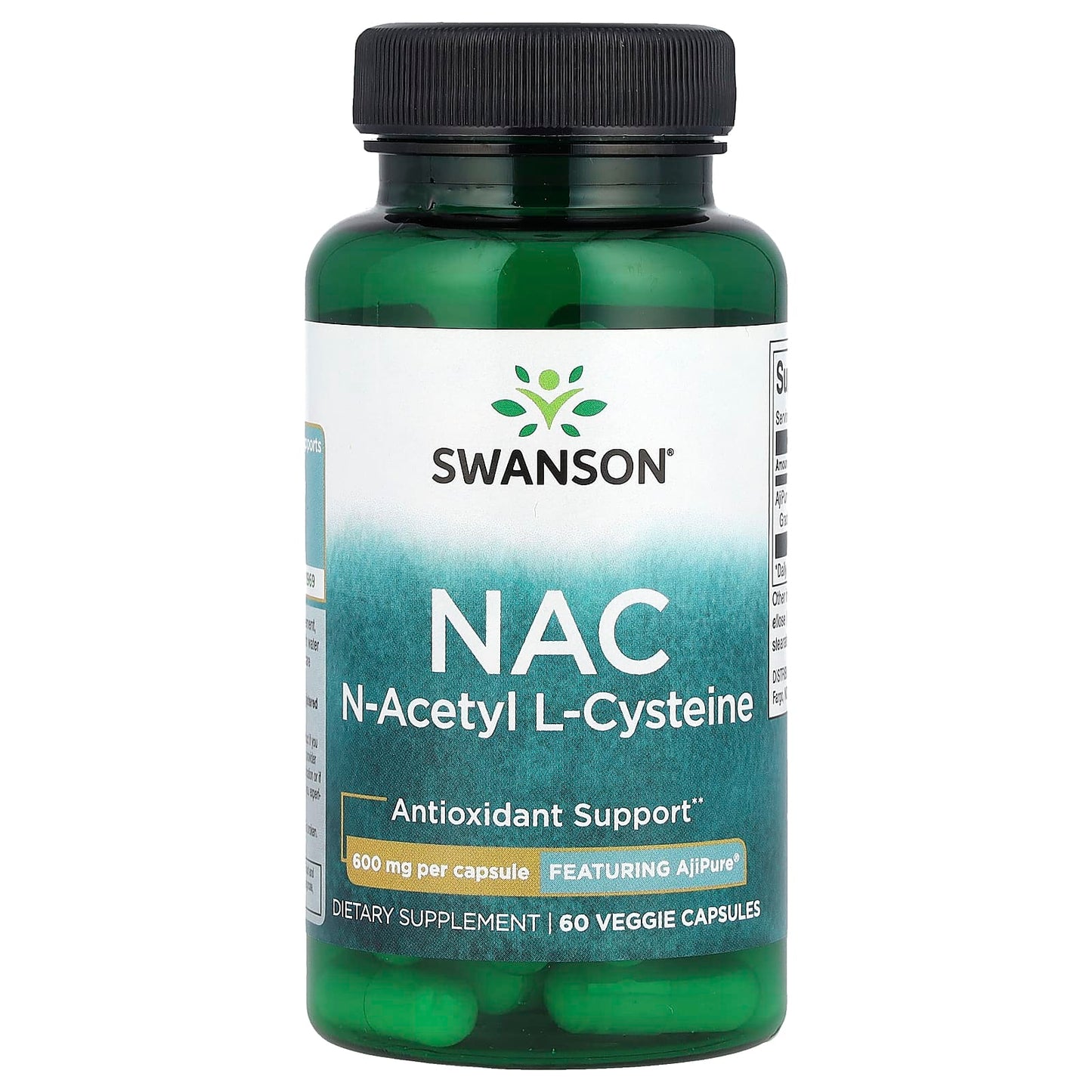 Swanson, NAC, 600 mg, 60 Veggie Capsules - Image 1