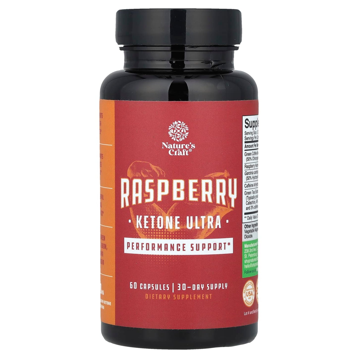 Nature's Craft, Raspberry Ketone Ultra, 60 Capsules - Image 1