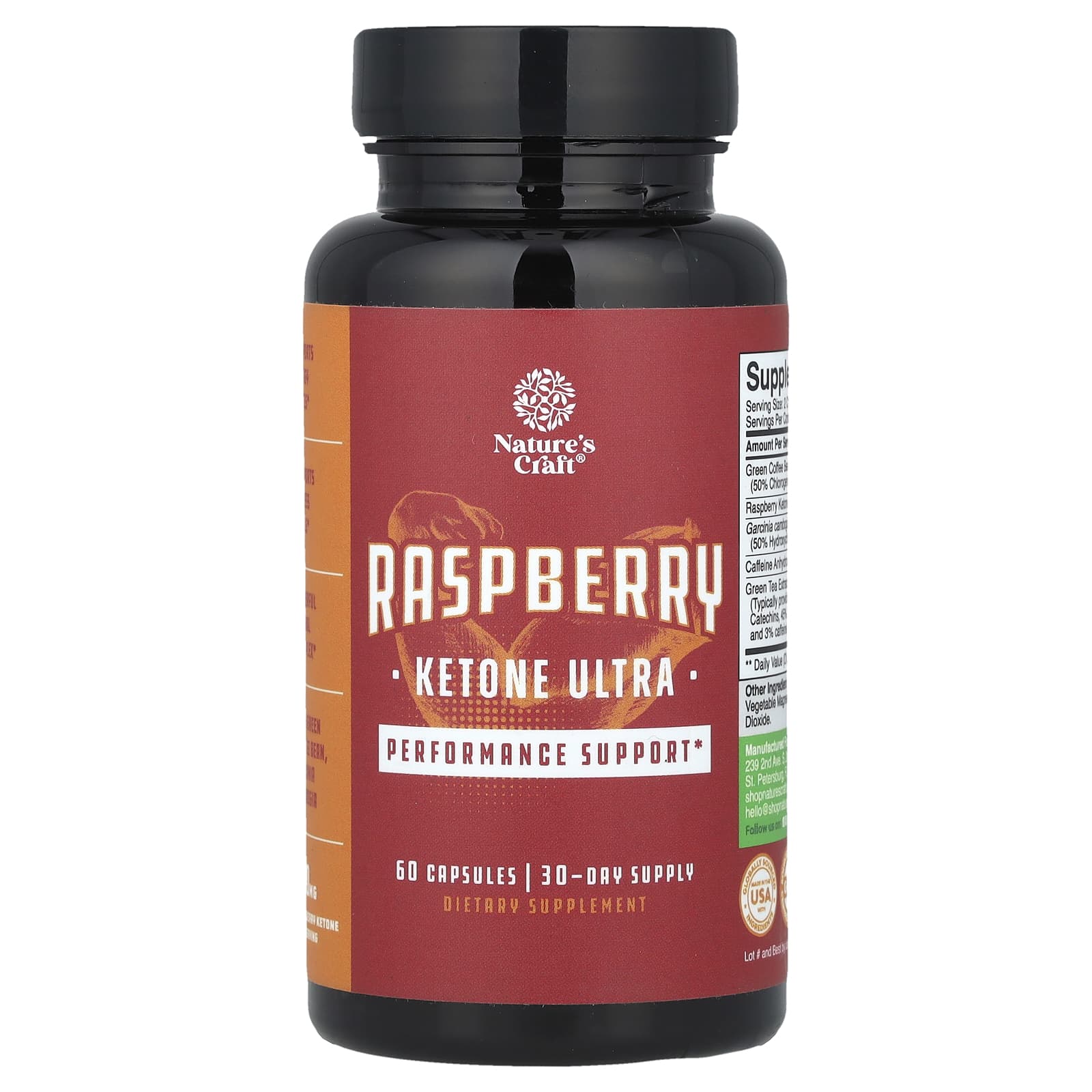 Nature's Craft, Raspberry Ketone Ultra, 60 Capsules - Image 1
