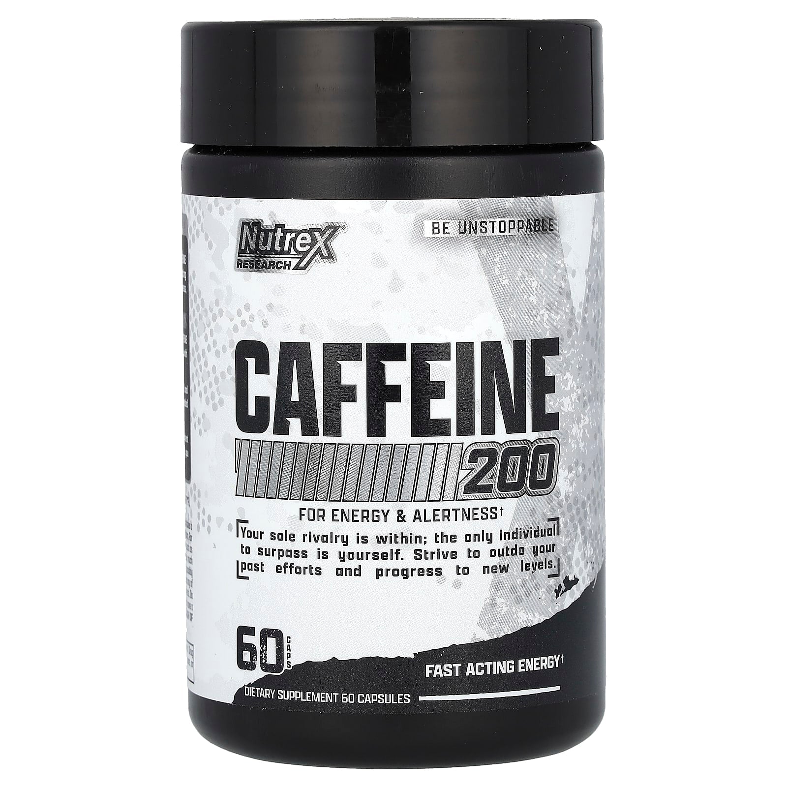 Nutrex Research, Caffeine 200, 200 mg, 60 Capsules - Image 1