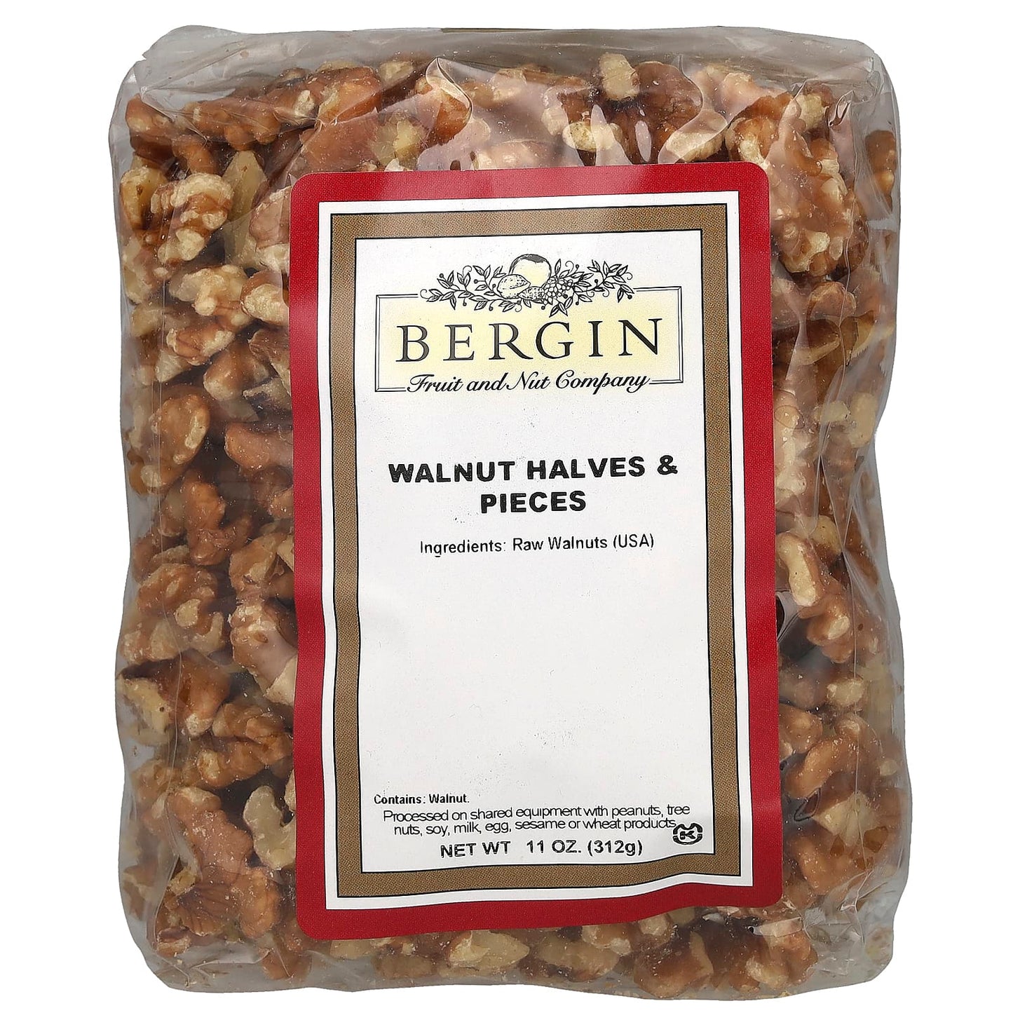 Bergin Walnut Halves & Pieces | Crunchy Snack for Healthy Living - Image 1