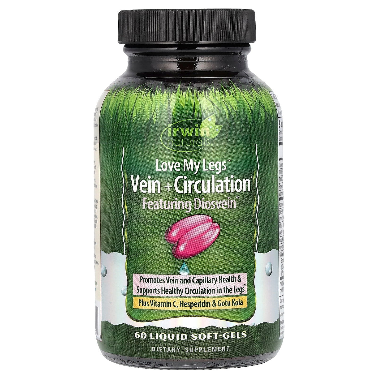 Irwin Naturals Love My Legs Vein Circulation Support Liquid Soft-Gels 60 Count - Image 1