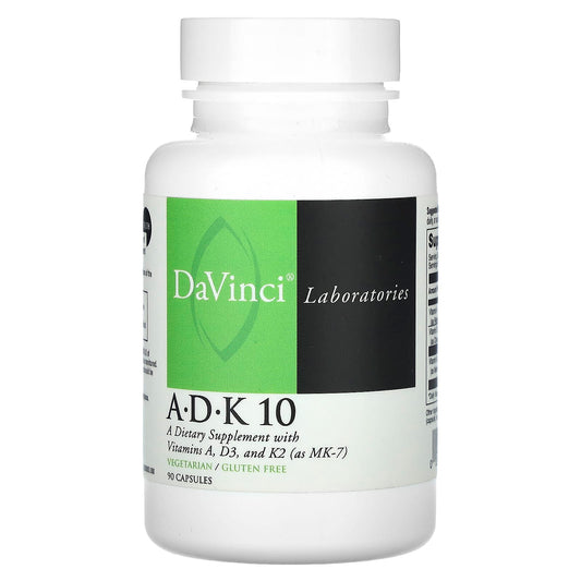 DaVinci Laboratories A-D-K 10 Dietary Supplement - 90 Capsules - Image 1
