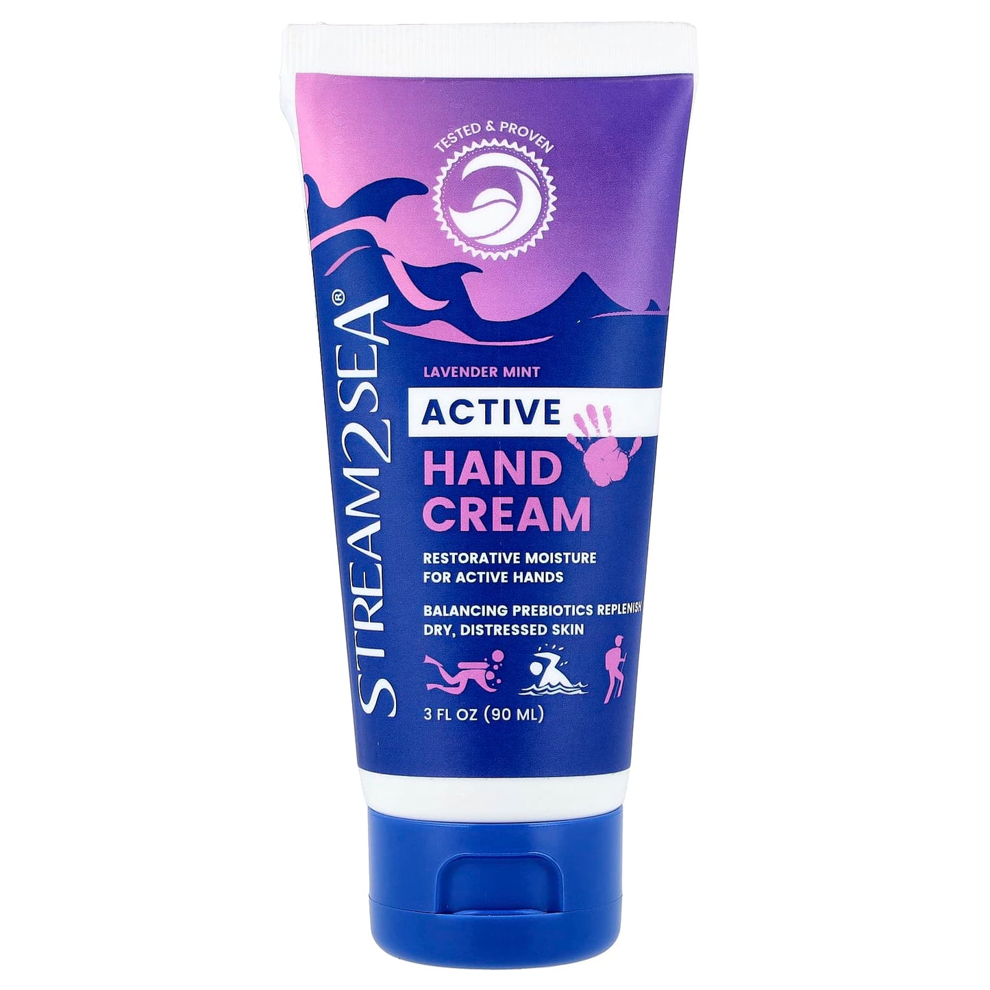 Stream2Sea, Active Hand Cream, Lavender Mint , 3 fl oz (90 ml) - Image 1