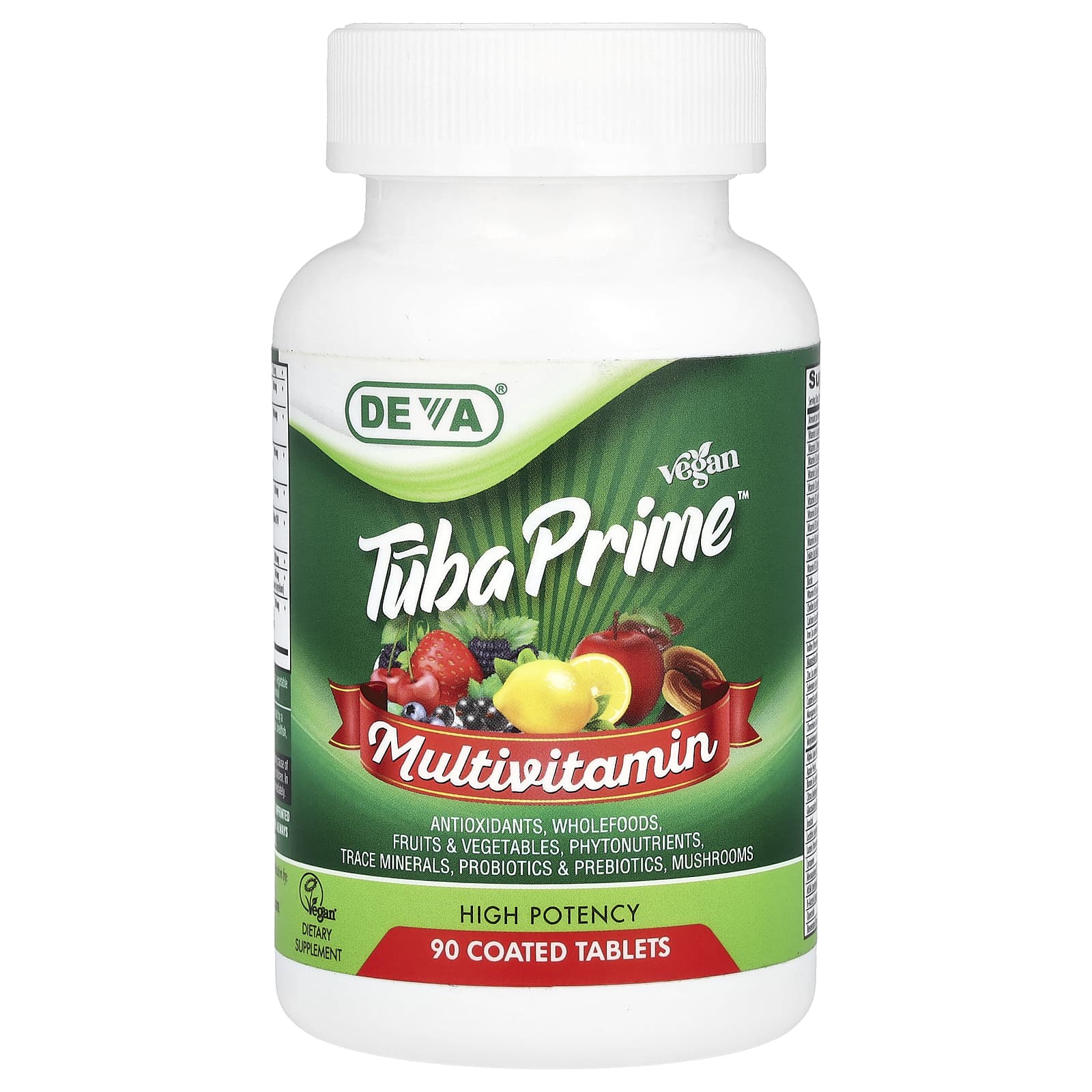 Vegan Iron-Free Multivitamin by Deva - Tuba Prime for Adults - Image 1