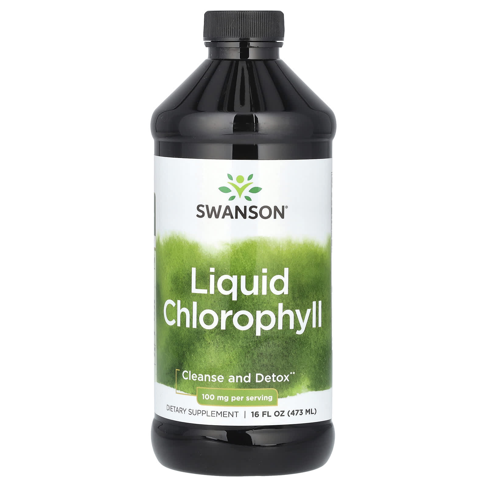 Swanson, Liquid Chlorophyll, 100 mg, 16 fl oz (473 ml) - Image 1