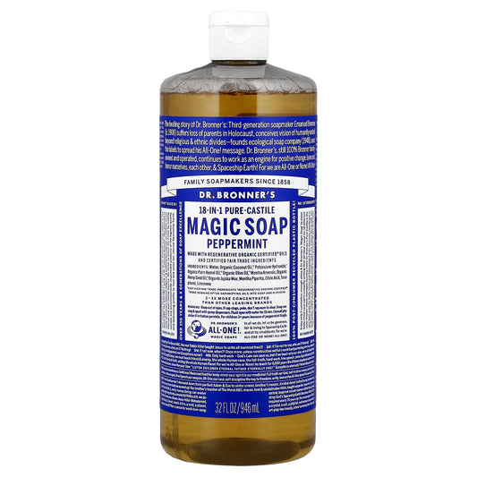 Peppermint 18-in-1 Pure-Castile Magic Soap by Dr. Bronner's - Image 1