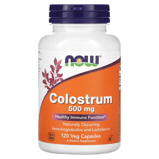 Boost Immune Function with NOW Foods Bovine Colostrum 500mg, 120 Capsules