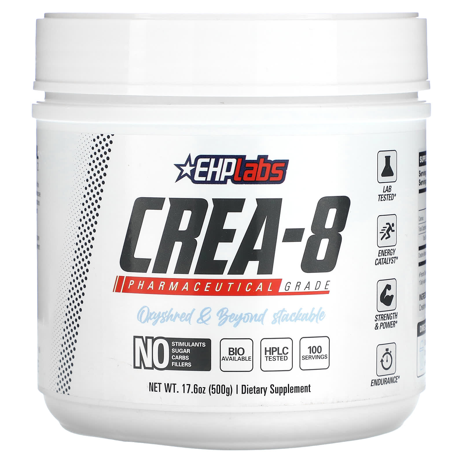 EHPlabs Crea-8 Creatine Monohydrate Supplement Powder - Image 1