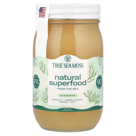 True Sea Moss, Natural Superfood, From The Sea, Wildcrafted, 16 fl oz (473 ml) - Image 1