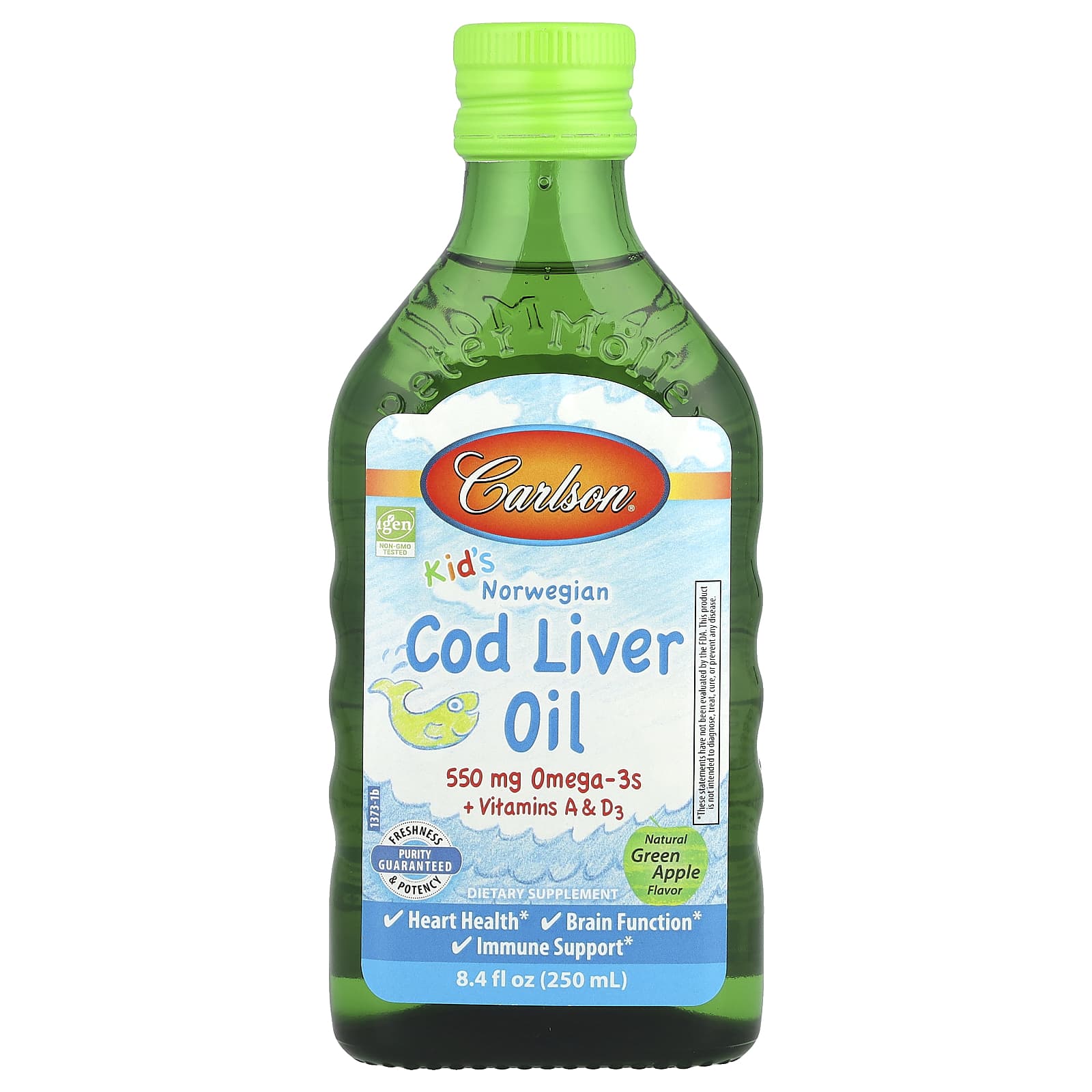 Norwegian Cod Liver Oil for Kids - Natural Immunity & Brain Health - Image 1