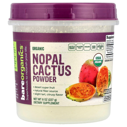 Organic Nopal Cactus Powder 8 oz - Keto, Paleo, Vegan Friendly - Image 1