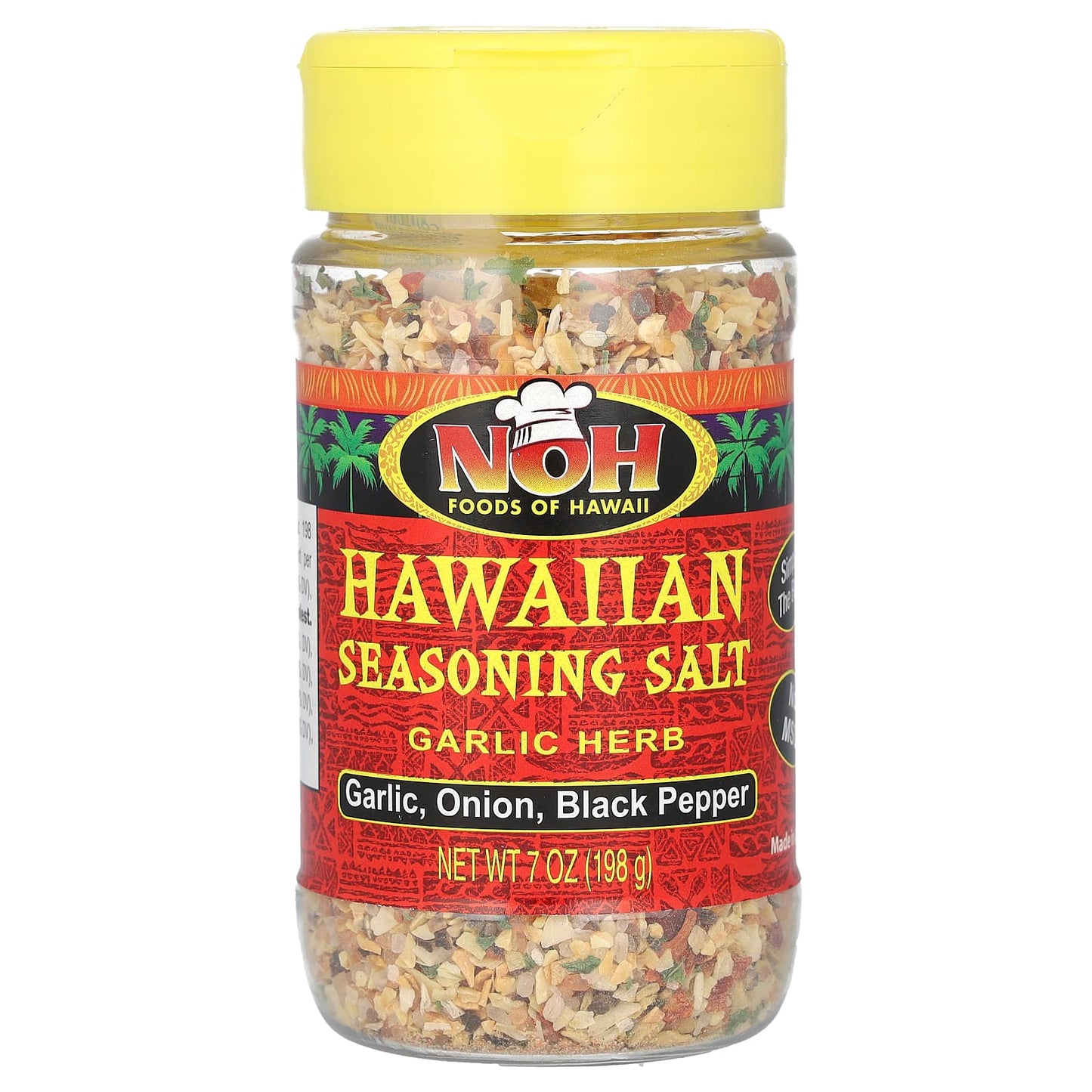NOH Foods of Hawaii, Hawaiian Seasoning Salt, Garlic Herb, 7 oz (198 g) - Image 1