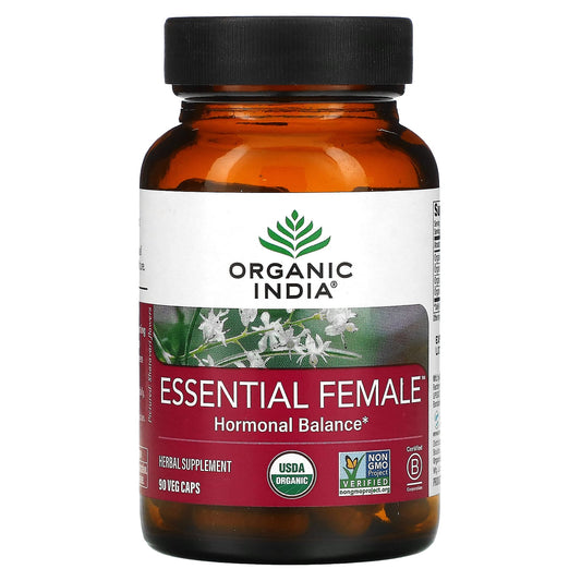 Organic India, Essential Female, Hormonal Balance, 90 Veg Caps - Image 1
