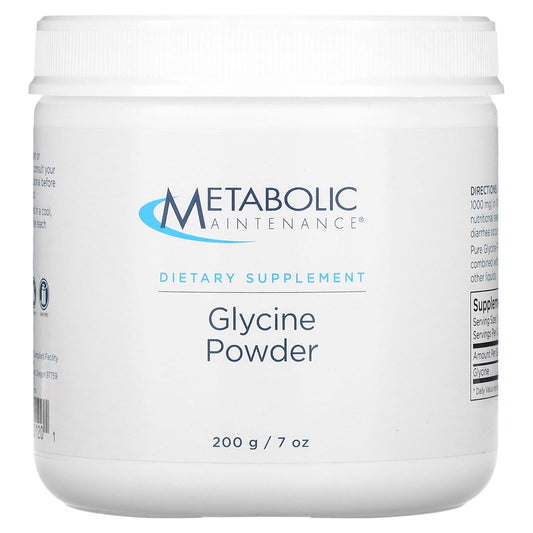 Metabolic Maintenance, Glycine Powder, 7 oz (200 g) - Image 1