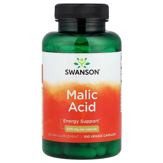 Swanson, Malic Acid, 600 mg, 100 Veggie Capsules - Image 1