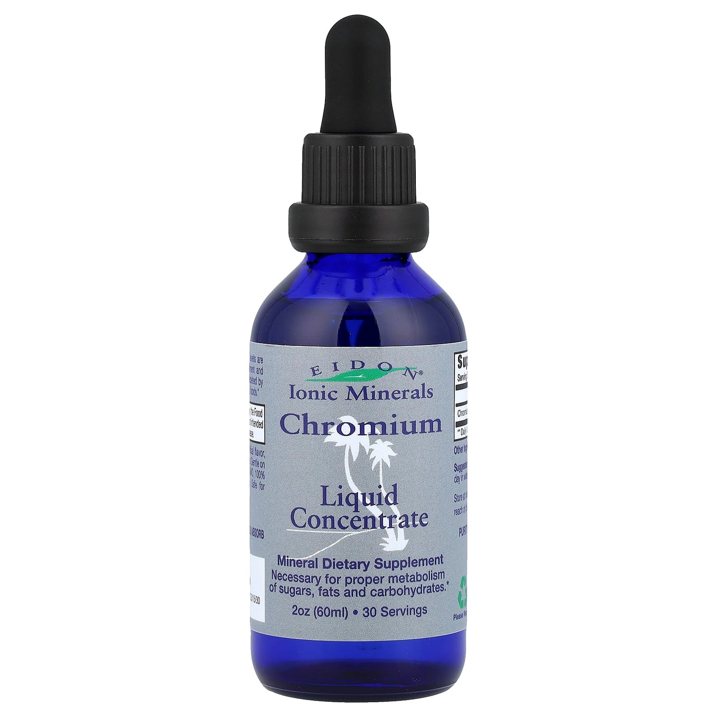 Eidon Ionic Chromium Liquid Supplement, 2 oz (60 ml), Vegan, Gluten-Free - Image 1