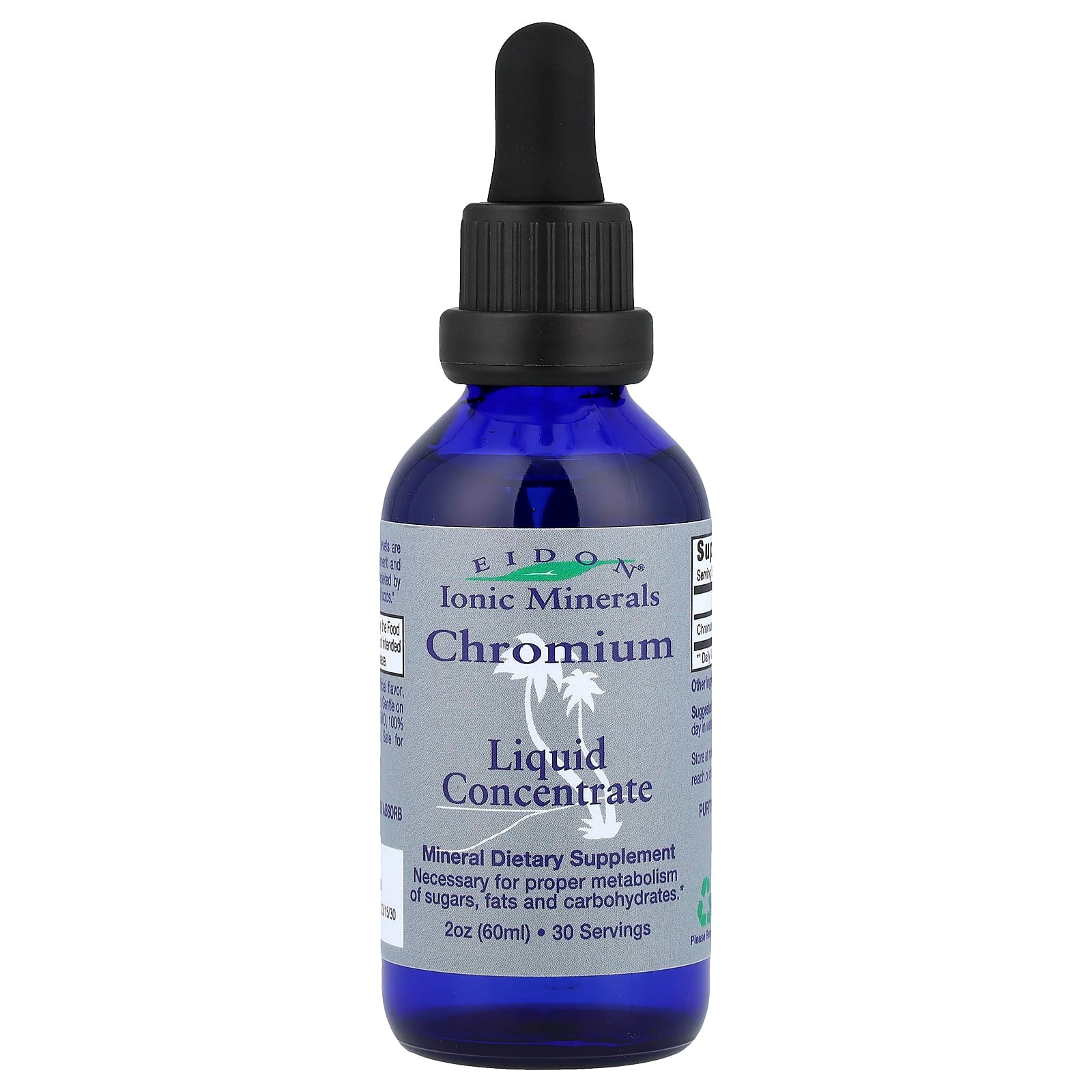 Eidon Ionic Chromium Liquid Supplement, 2 oz (60 ml), Vegan, Gluten-Free - Image 1