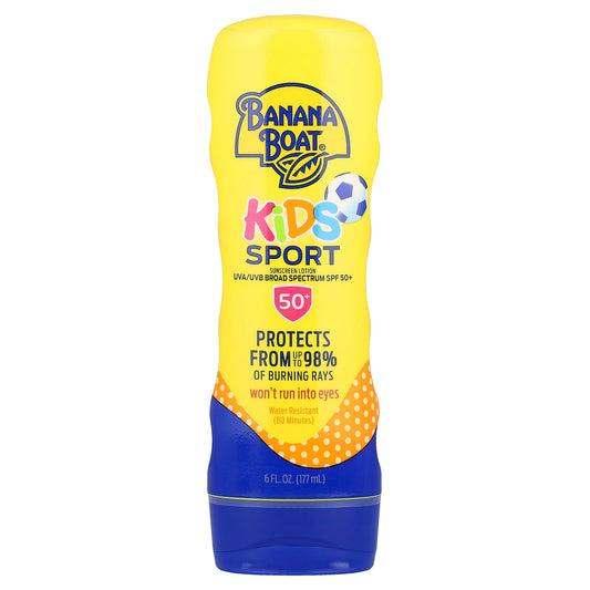 Banana Boat Kids Sport Sunscreen Lotion, SPF 50+, 6 fl oz - Image 1
