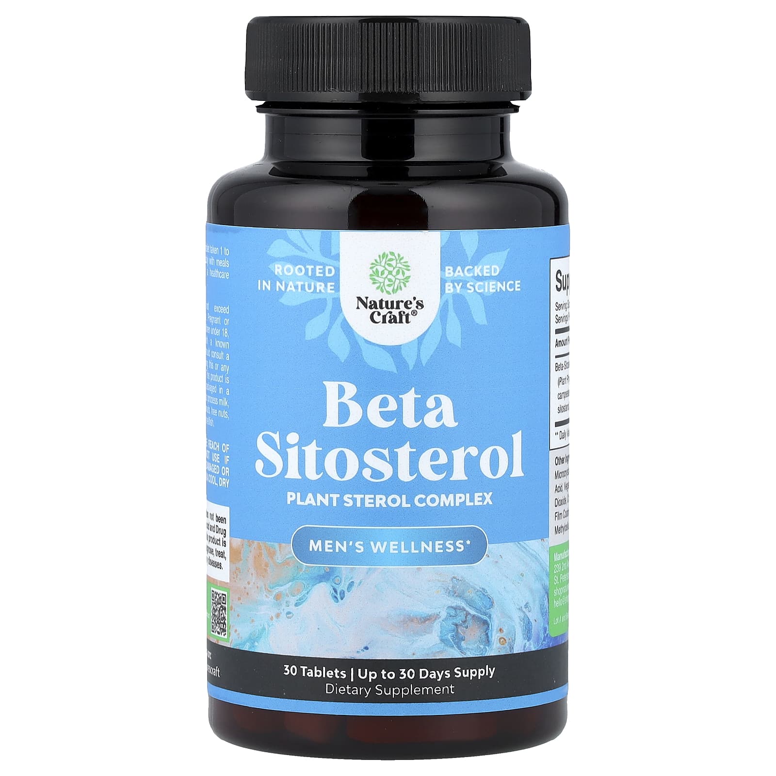 Nature's Craft, Men's Wellness, Beta Sitosterol, 30 Tablets (500 mg per Tablet) - Image 1