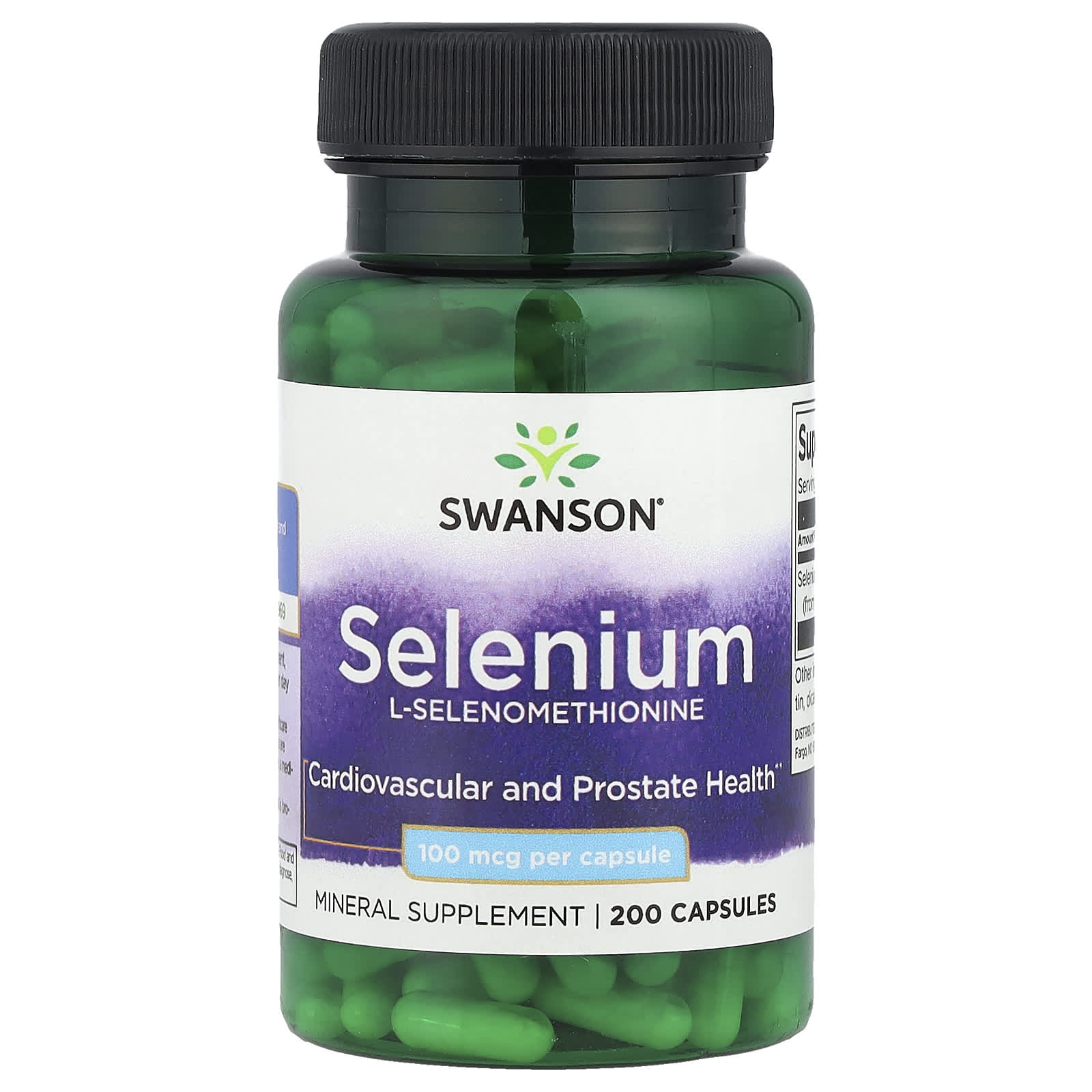 Swanson, Selenium, 100 mcg, 200 Capsules - Image 1