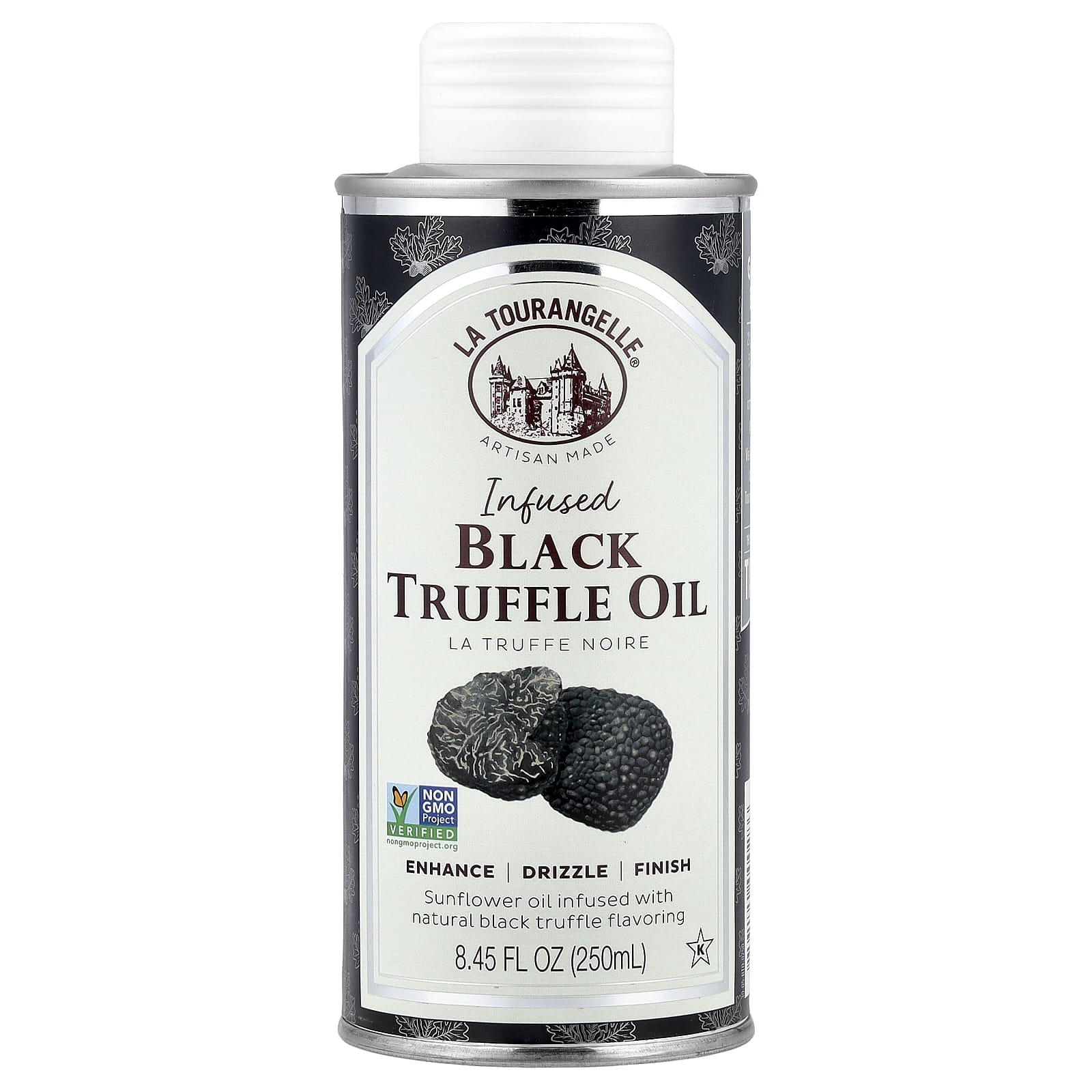 La Tourangelle, Infused Black Truffle Oil, 8.45 fl oz (250 ml) - Image 1