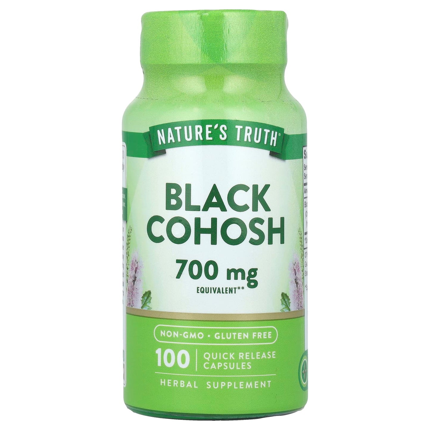 Nature's Truth, Black Cohosh, 700 mg, 100 Quick Release Capsules - Image 1