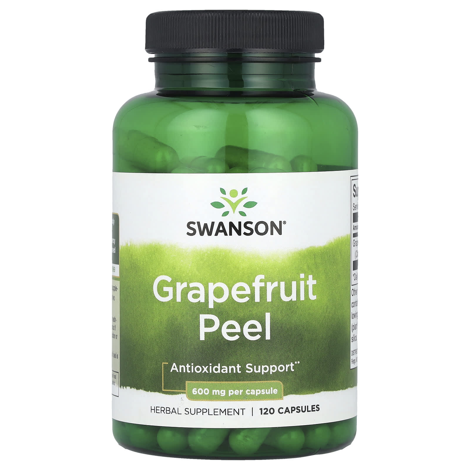 Swanson, Grapefruit Peel, 600 mg, 120 Capsules - Image 1