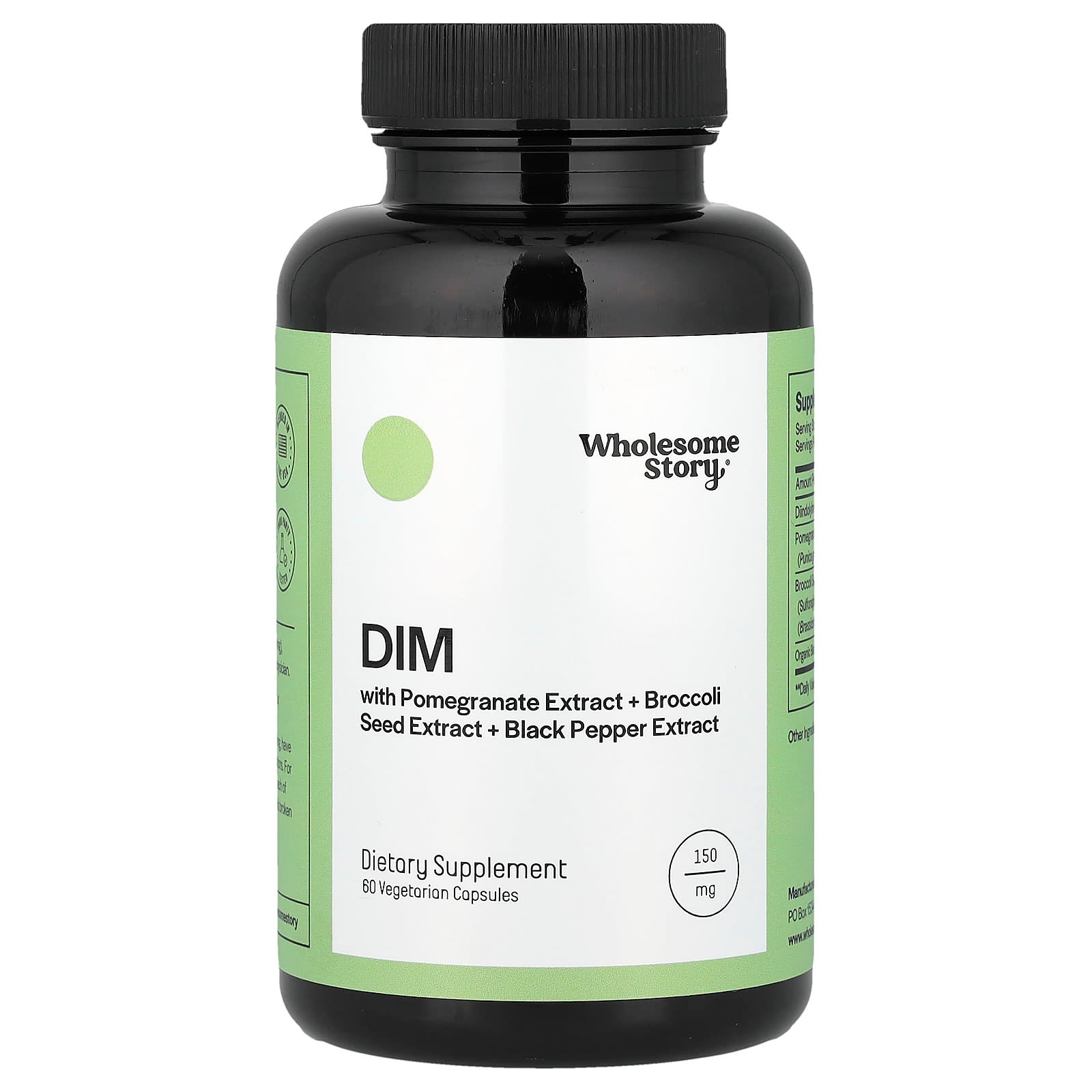 Wholesome Story, DIM, 60 Vegetarian Capsules - Image 1