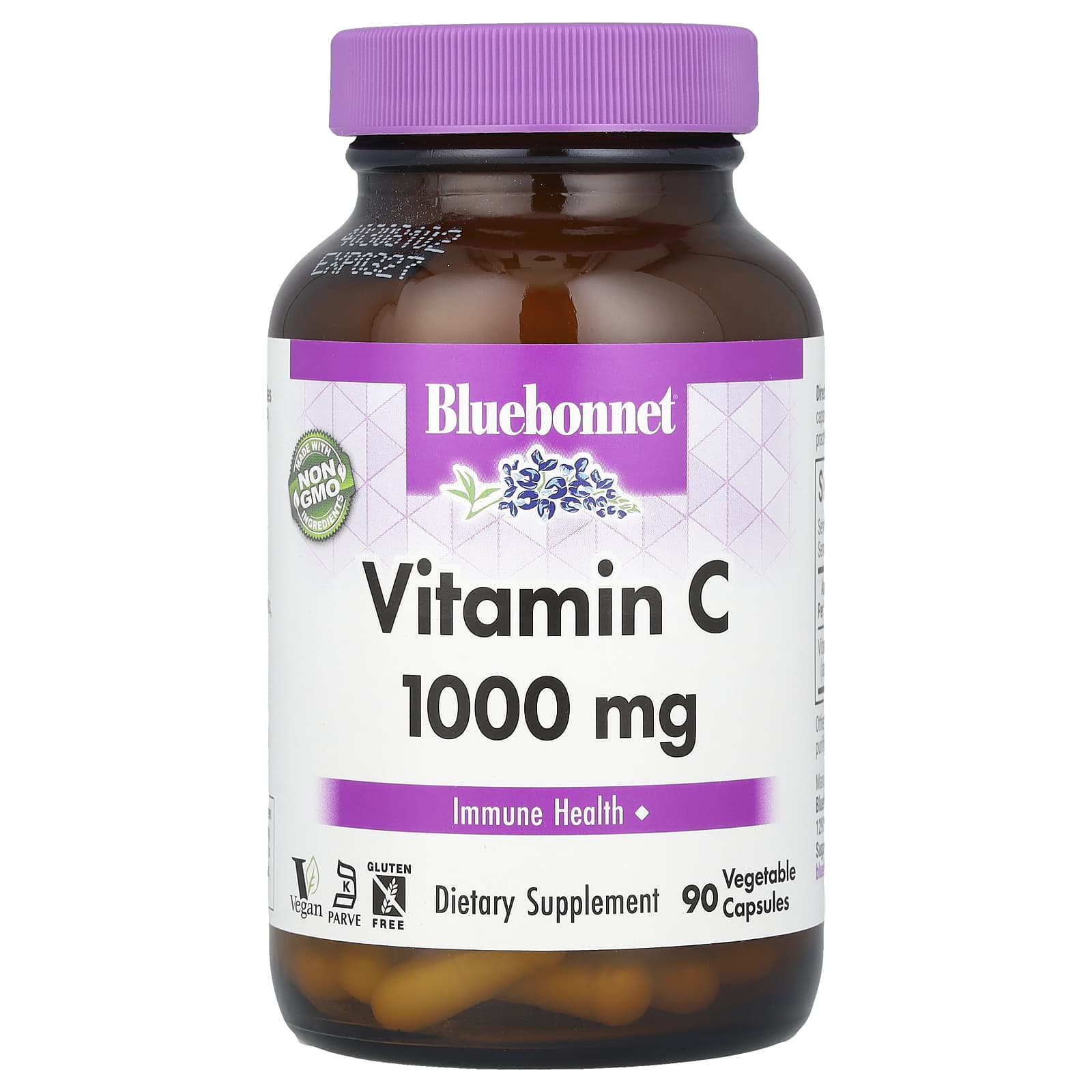 Boost Your Immune System with Bluebonnet's 1000mg Vitamin C Capsules - Image 1