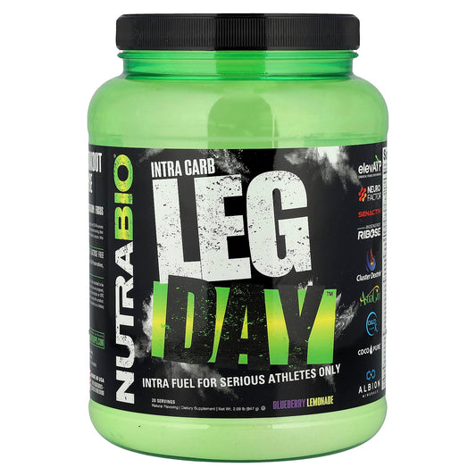 NutraBio, Intra Carb, Leg Day™, Blueberry Lemonade, 2.09 lb (947 g) - Image 1