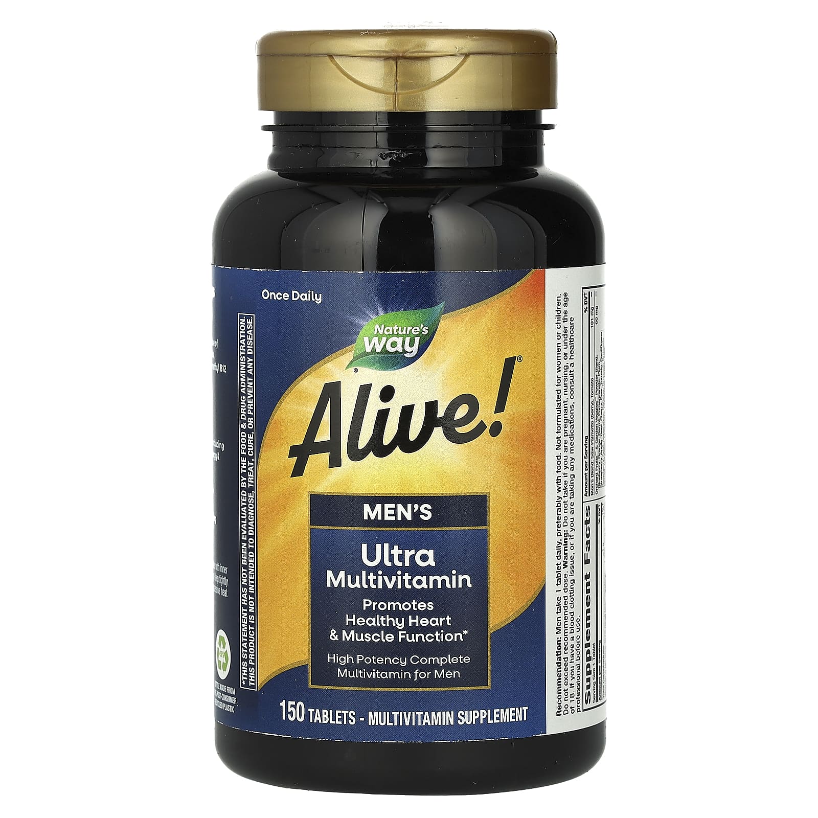 Nature's Way, Alive! Men's Ultra Multivitamin, 150 Tablets - Image 1