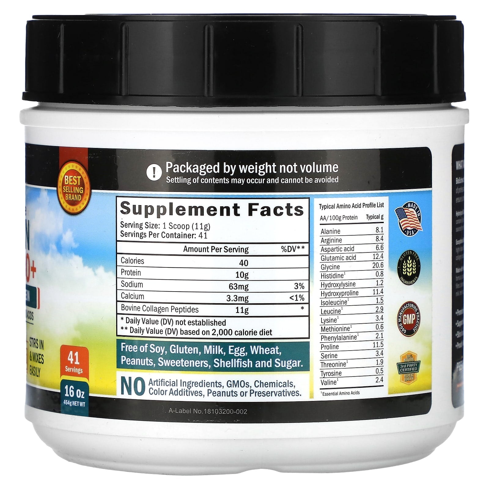 BioSchwartz Collagen Peptides Bio+ Unflavored 16 oz - Healthy Skin & Joints - Image 2