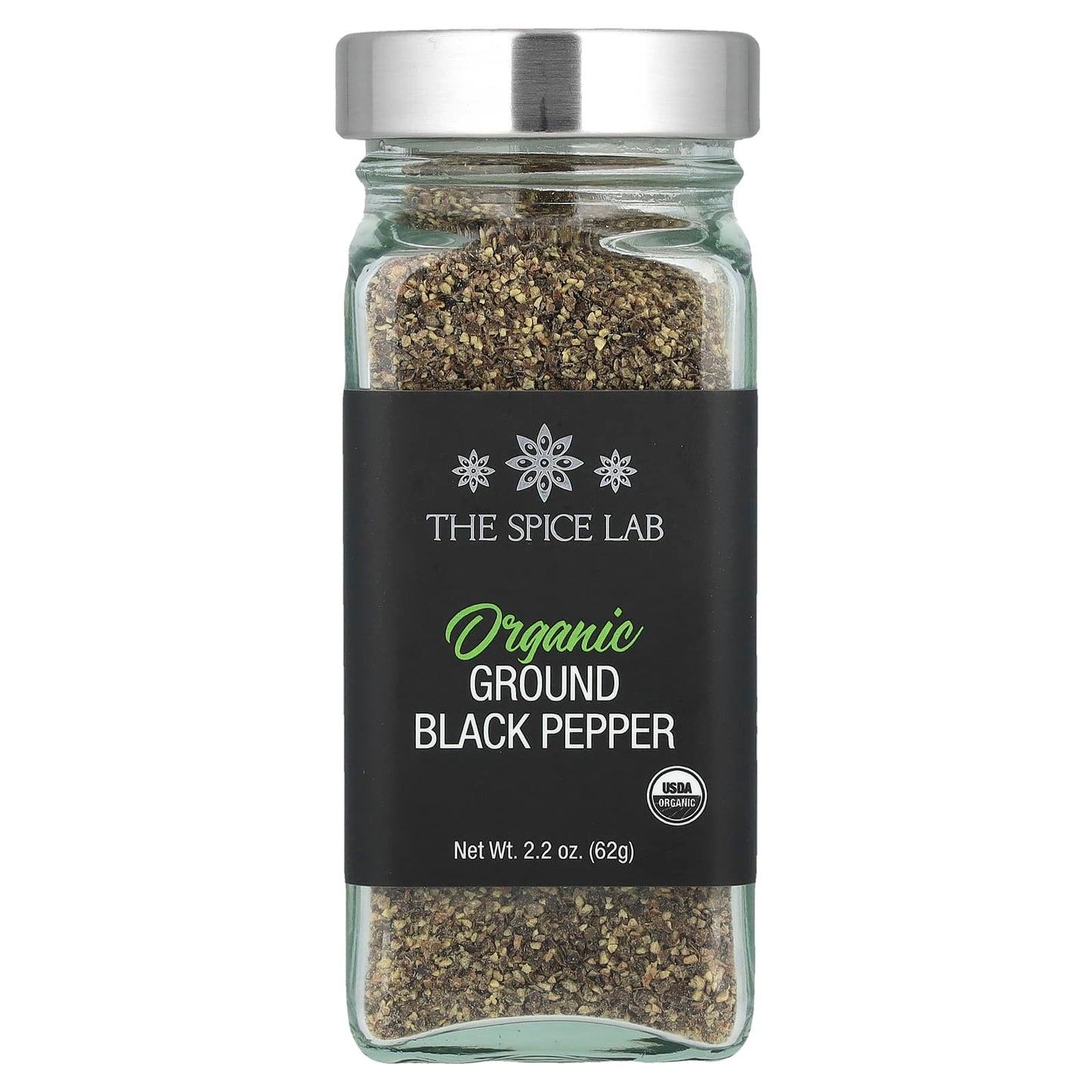 The Spice Lab, Organic Ground Black Pepper, 2.2 oz (62 g) - Image 1
