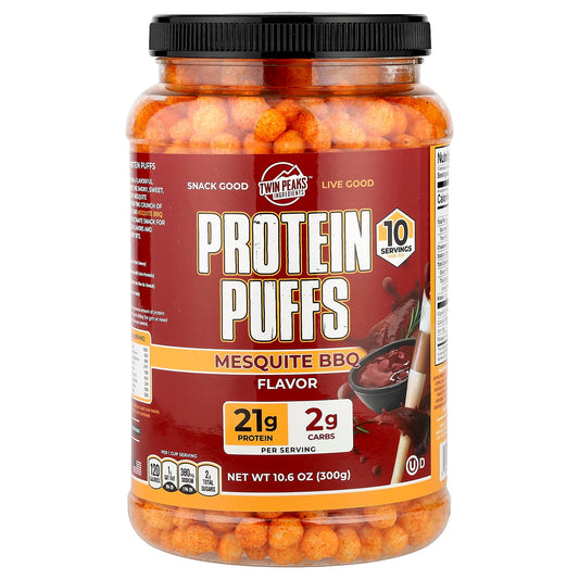 Twin Peaks, Protein Puffs, Mesquite BBQ, 10.6 oz (300 g) - Image 1