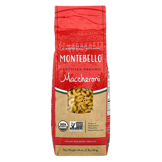 Montebello, Organic Maccheroni, 16 oz (454 g) - Image 1