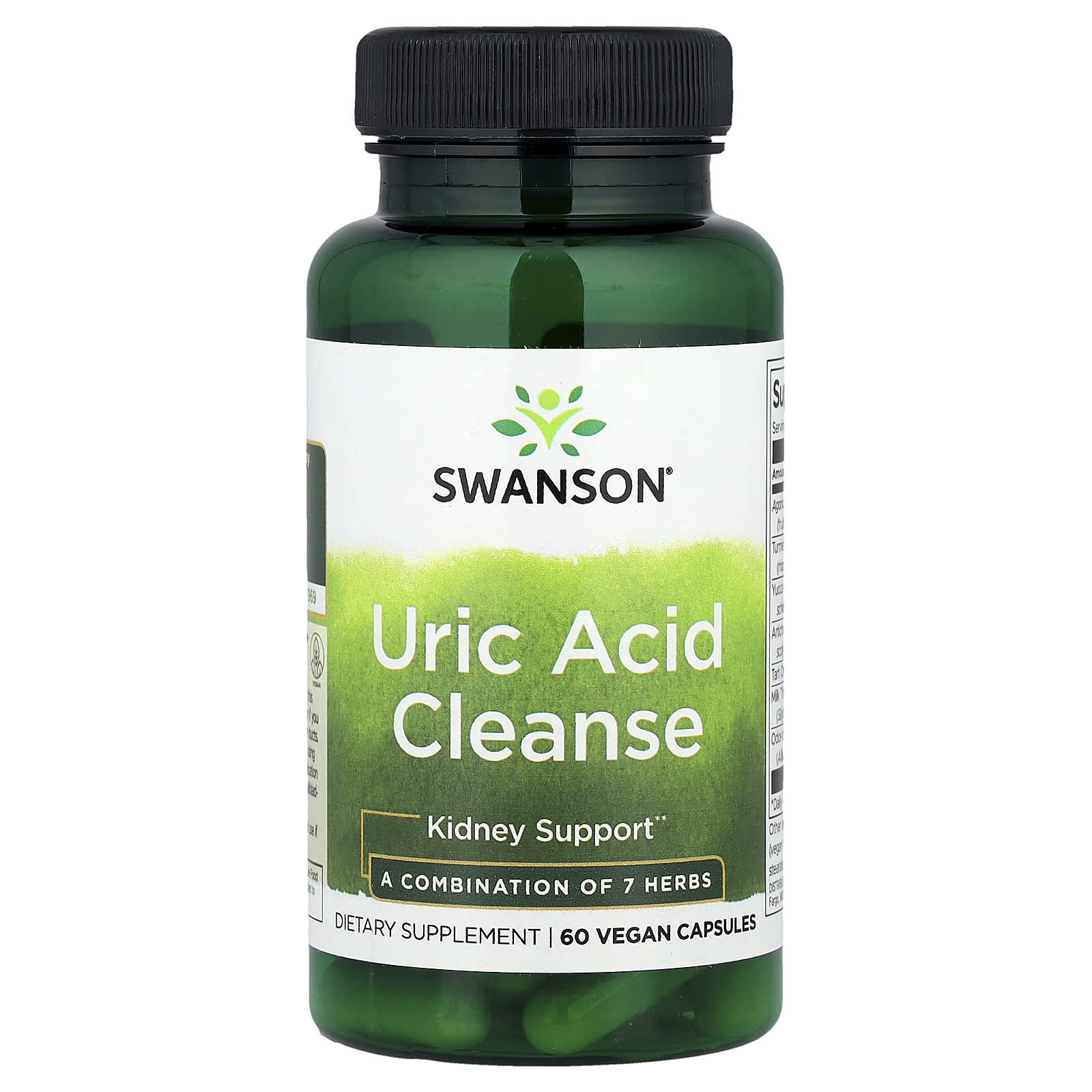Swanson, Uric Acid Cleanse, 60 Vegan Capsules - Image 1