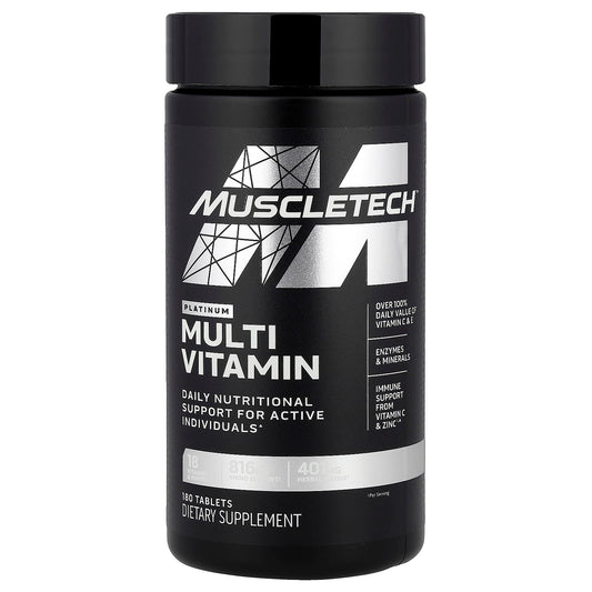 MuscleTech, Platinum Multi Vitamin, 180 Tablets - Image 1
