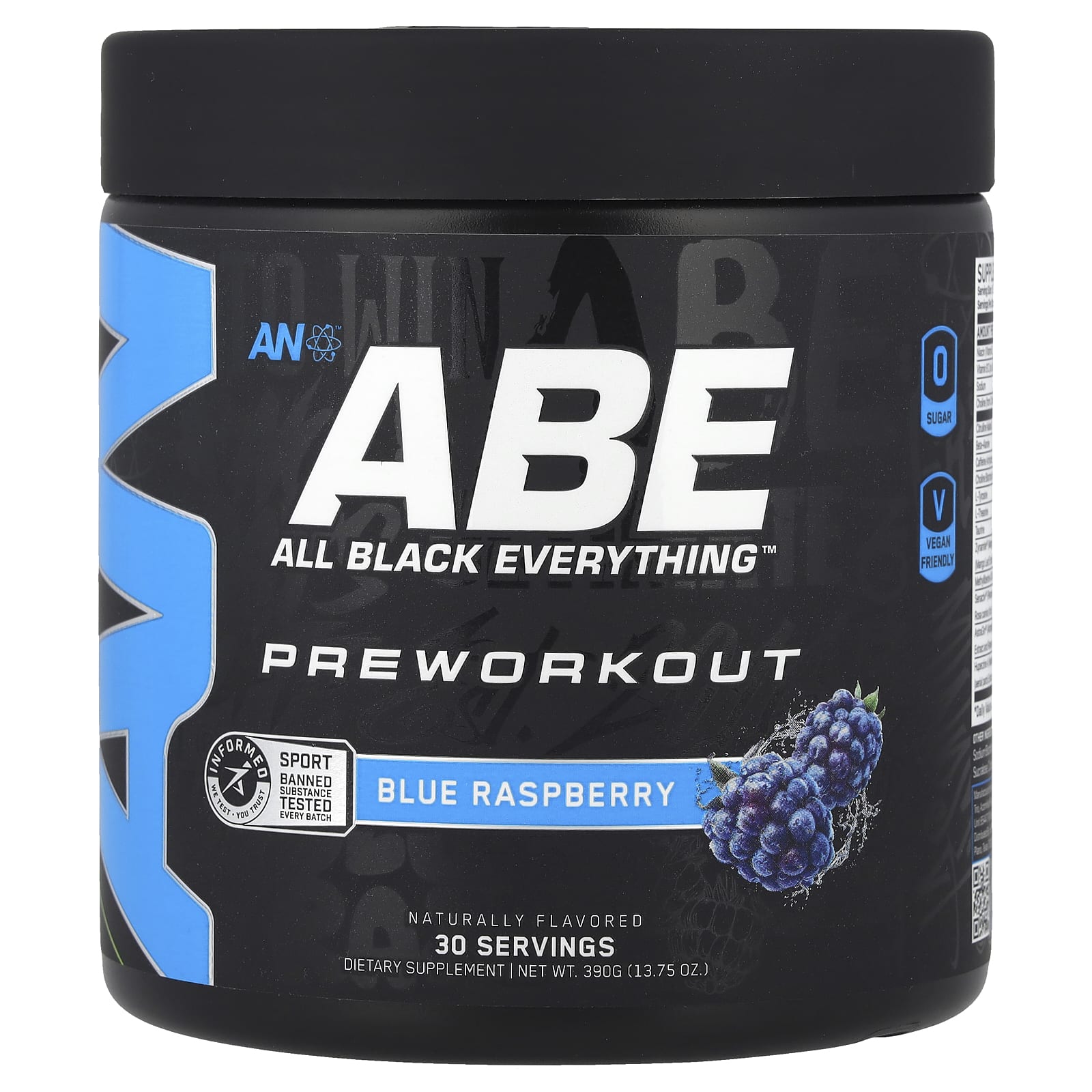 ABE Pre-Workout Fuel for Energy & Focus - Blue Raspberry - Image 1