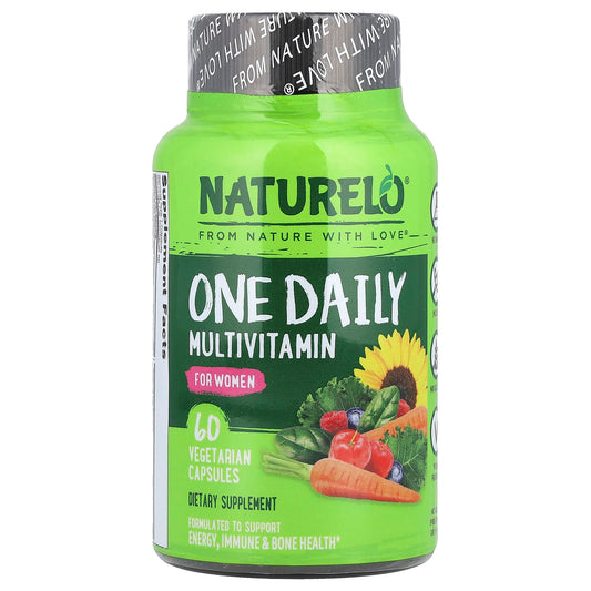 NATURELO, One Daily Multivitamin for Women, 60 Vegetarian Capsules - Image 1
