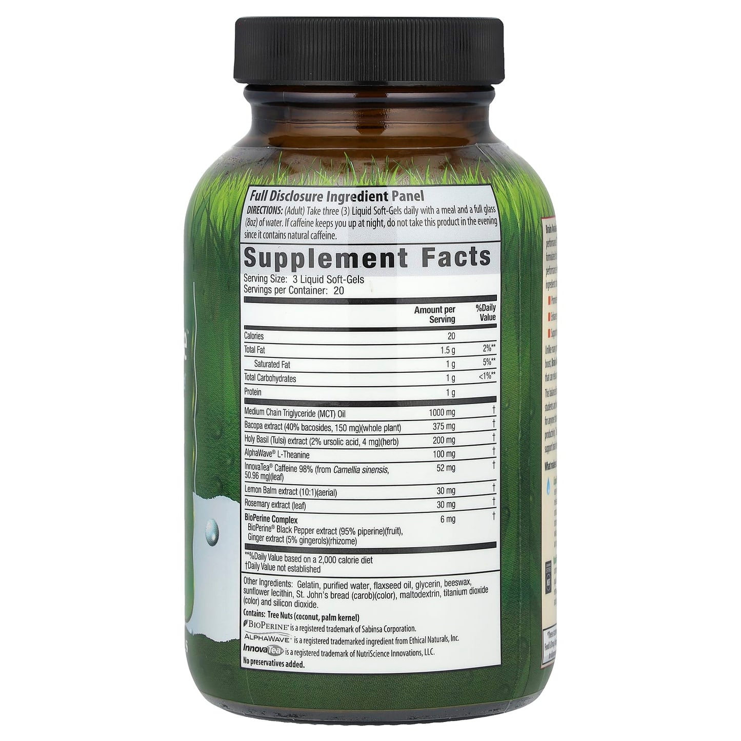 Brain Awake Liquid Soft-Gels for Enhanced Cognitive Function and Mental Clarity - Image 2